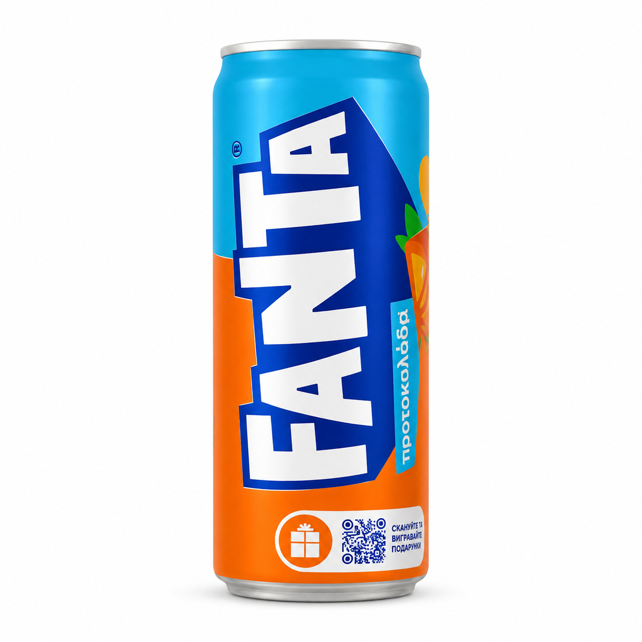 FANTA Orange Blue – nesycený pomerančový nápoj 330 ml