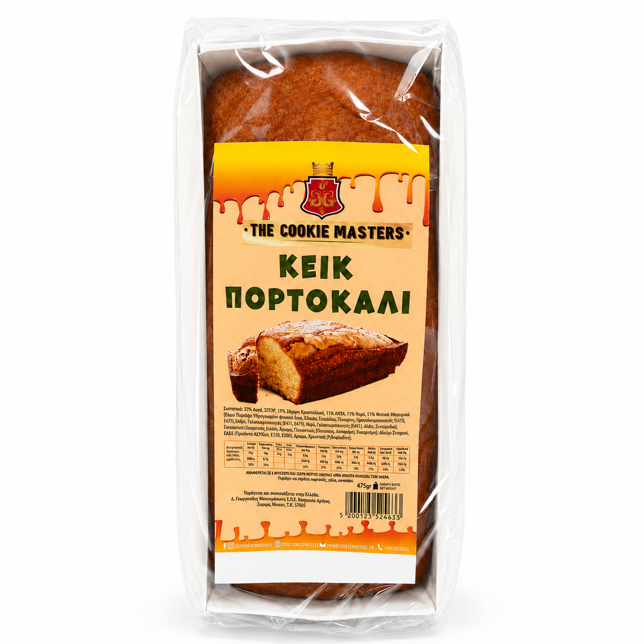 THE COOKIE MASTERS - Pomerančový chlebíček 475 g