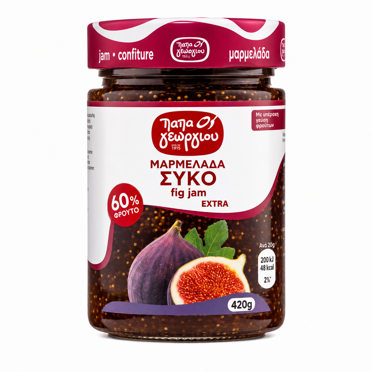 PAPA GEORGIOU - Fíkový džem s 60% ovoce 420 g