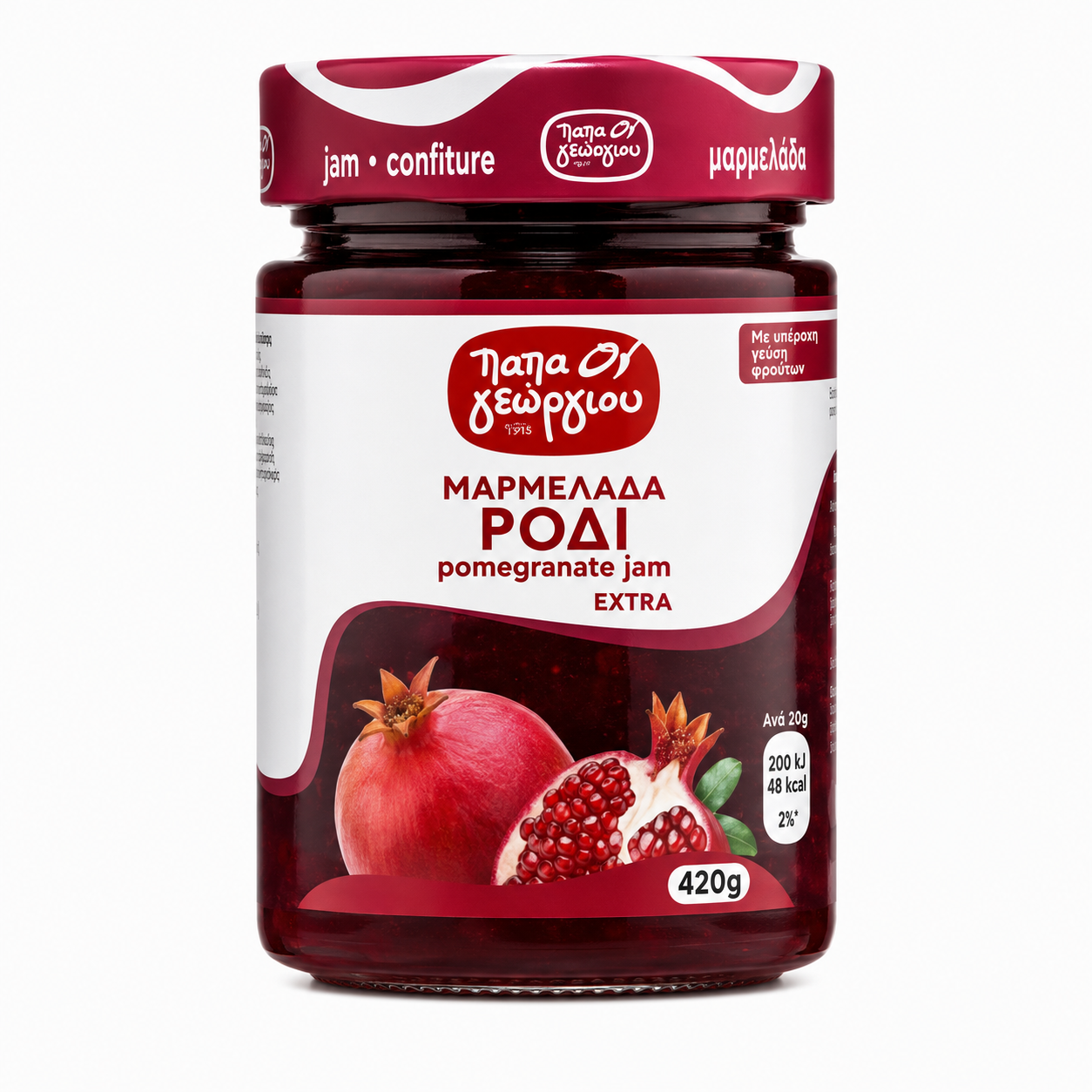 PAPA GEORGIOU - Džem z granátového jablka s 45 % ovoce 420 g